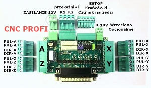 Płyta główna z optoizolacją i wyjściem do 4 sterowników