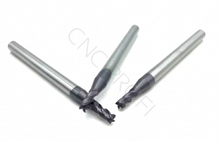 Frez węglikowy  4p fi 2.5 x 8 x 4 x 50 mm TiAIN 45 HRC