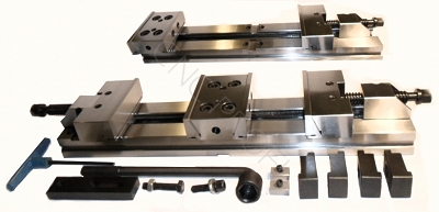 Imadło precyzyjne stalowe podwójne 125/2x100mm