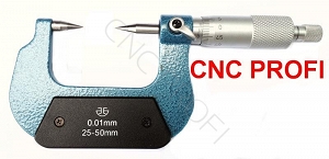  Mikrometr  25 – 50 mm do gwintów zewnętrznych 