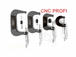 Zestaw 4 szt mikrometrów zewnętrznych 0-100 mm