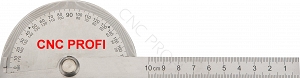 Kątomierz z linijką stal nierdzewna 150 mm